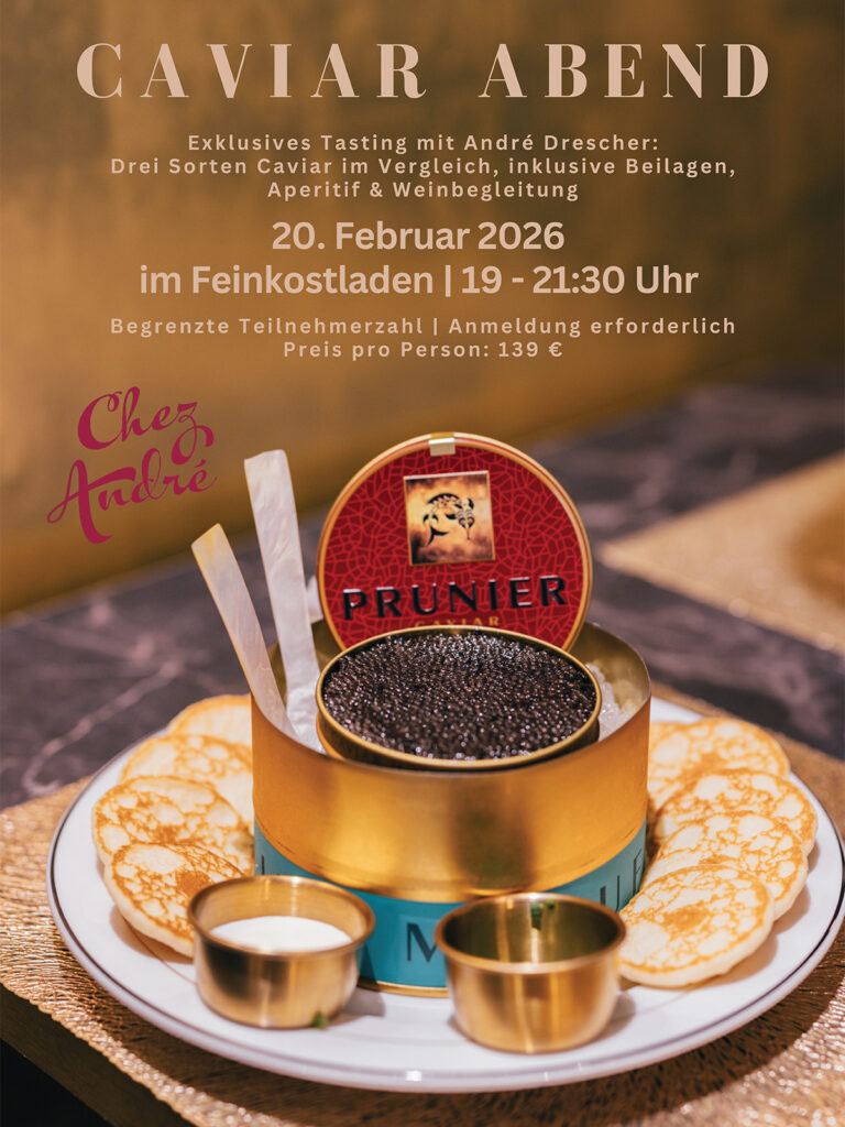 Caviar-Verkostung am 20.02.2026 im Mannheimer Feinkostladen Chez André