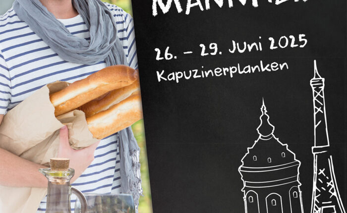 Auf den Kapuzinerplanken in der Mannheimer Innenstadt findet auch 2025 wieder der Französische Markt statt.